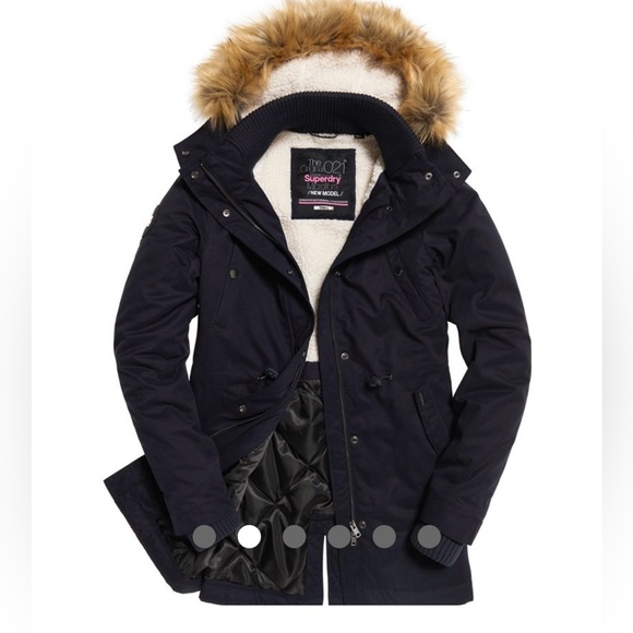 Superdry Model Microfibre Dark Forest Green Jacket US 2 - Picture 4 of 8